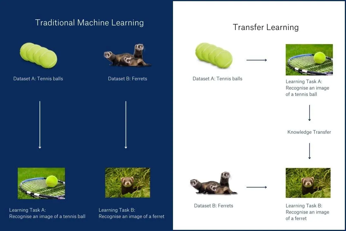 Traditional Machine Learning vs Transfer Learning